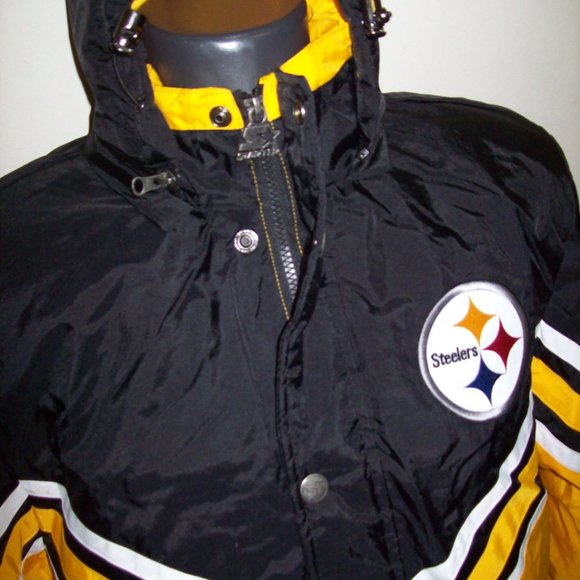 PITTSBURGH STEELERS Hooded Starter Full Zip Jacket S M L XL - Picture 4 of 13